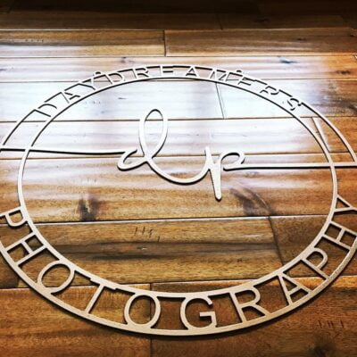 Custom Metal Business Logo Sign for Daydreamers Photography