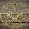 Humming Bird Lotus Custom Metal Business Logo Sign