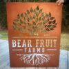 Bear Fruit Farms - Business Logo Sign