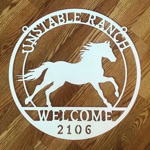 Unstable Ranch Logo Sign