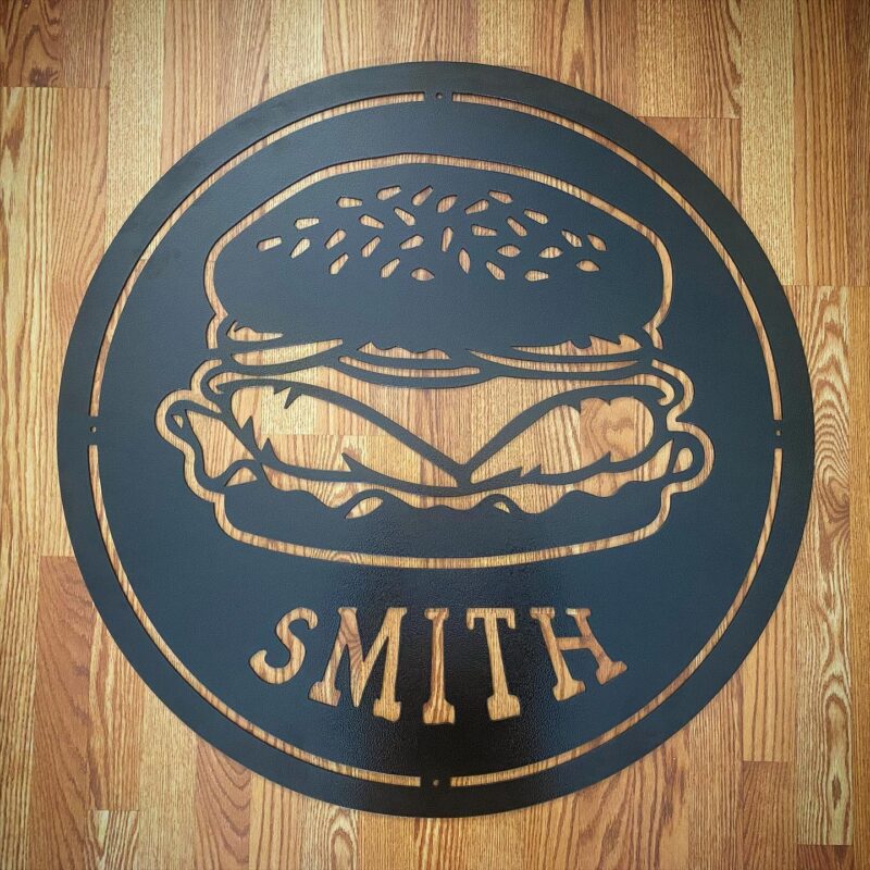 Round Business Logo Sign - Smith Hamburger