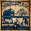 Prancing Pony Farm Custom Outdoor Metal Horse Farm Sign