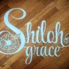 Shiloh Grace - Custom Metal Baby Girl Nursery Sign