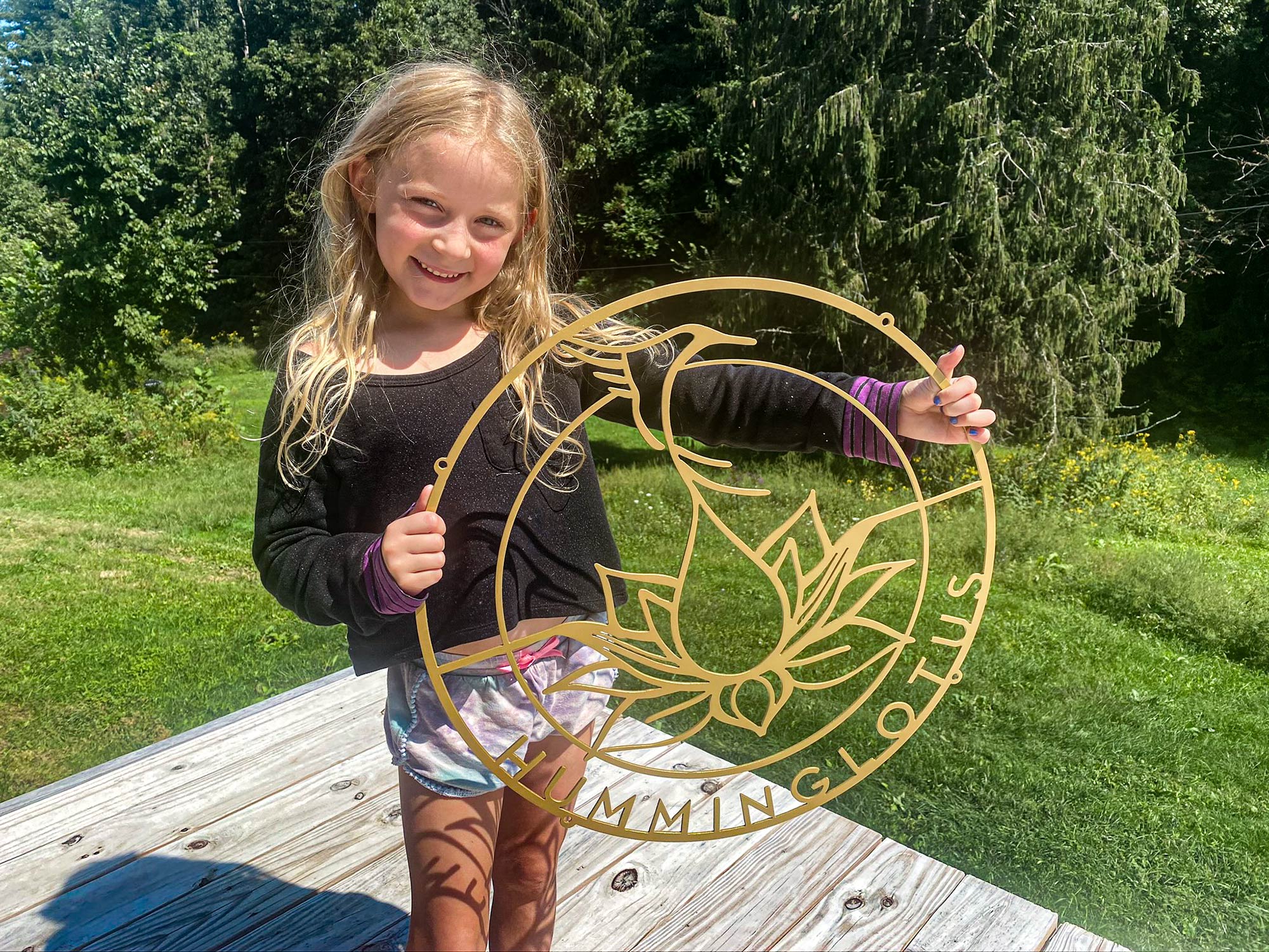 Business Logo Sign for Spa Humming Lotus