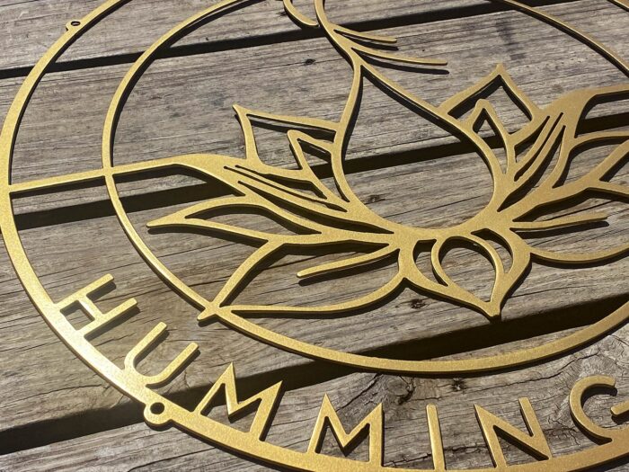 Business Logo Sign for Spa Humming Lotus