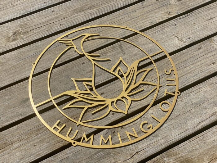 Business Logo Sign for Spa Humming Lotus