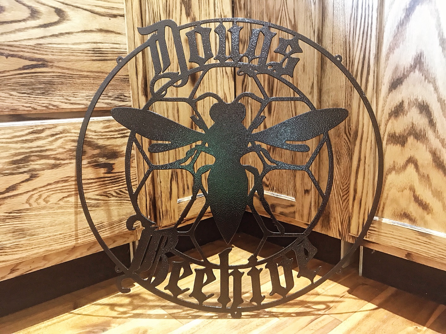 Dougs_Beehive_Custom_Metal_Business_Logo_Sign