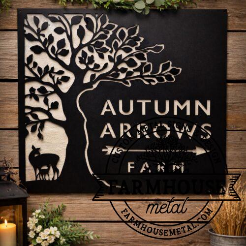 Farm Logo Sign for Autumn Arrows Farm